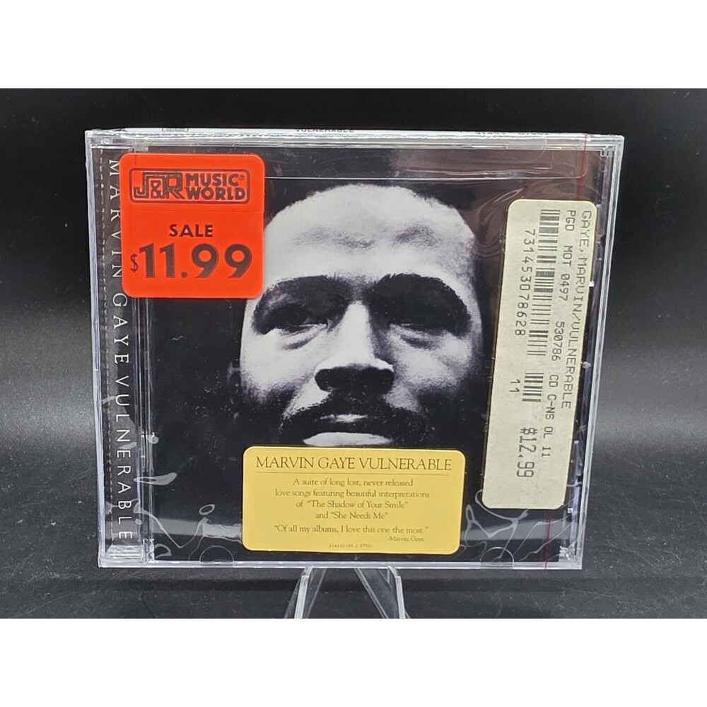 Marvin Gaye Vulnerable (CD) New Sealed Rare With Hype Sticker J&R Music Sticker